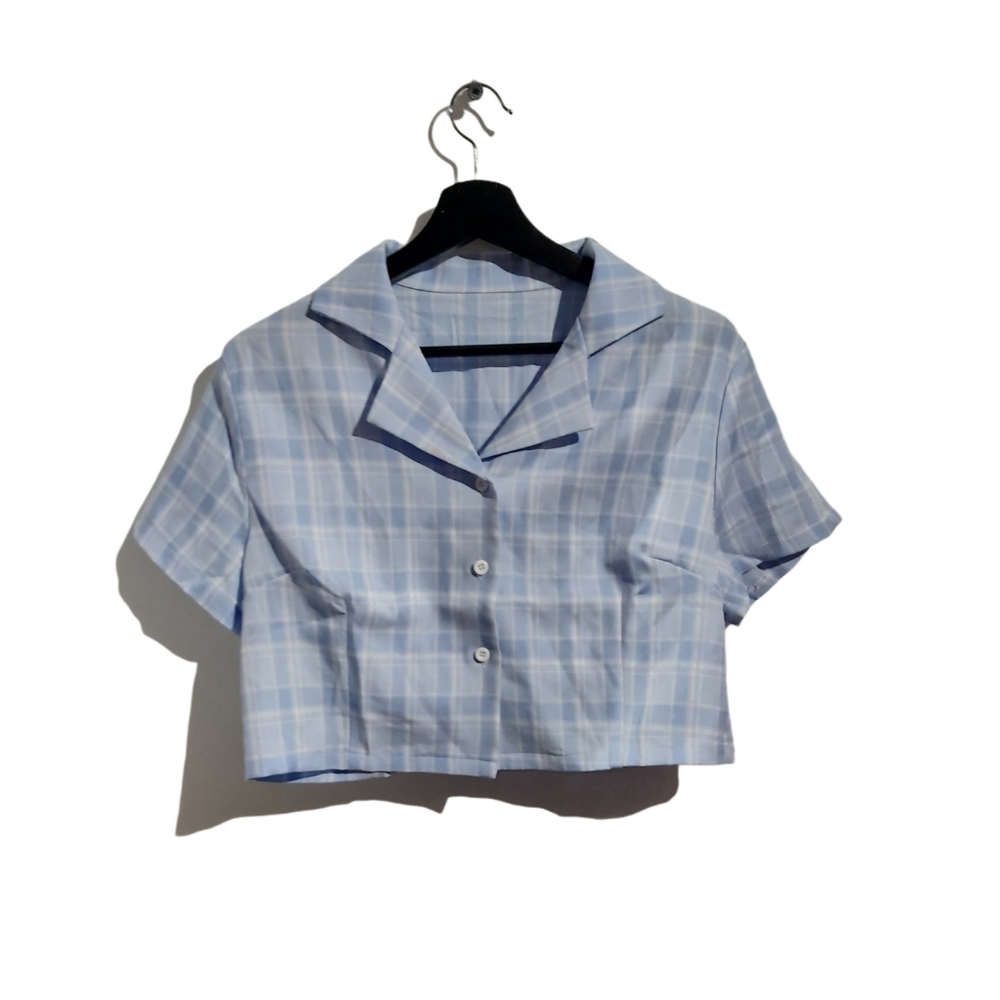 Romwe light blue top